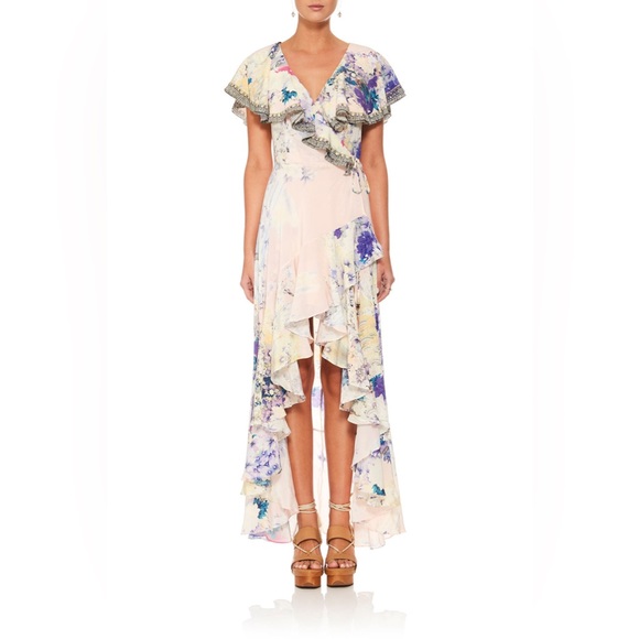 Camilla Harajuku Heiress Frill Sleeve Long Dress in Small - Picture 3 of 11